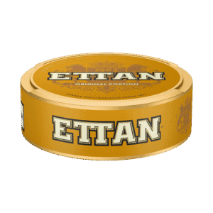 Ettan Portionssnus – dosan sedd från sidan, originalportion tobakssnus med rök, malt och mörk choklad från Swedish Match