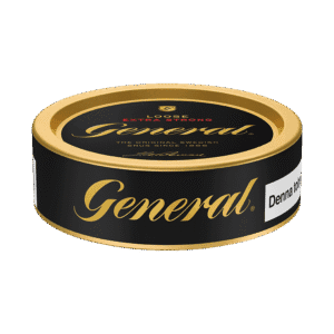 General Lös Extra Strong – dosan sedd från sidan, extra starkt lössnus från Swedish Match