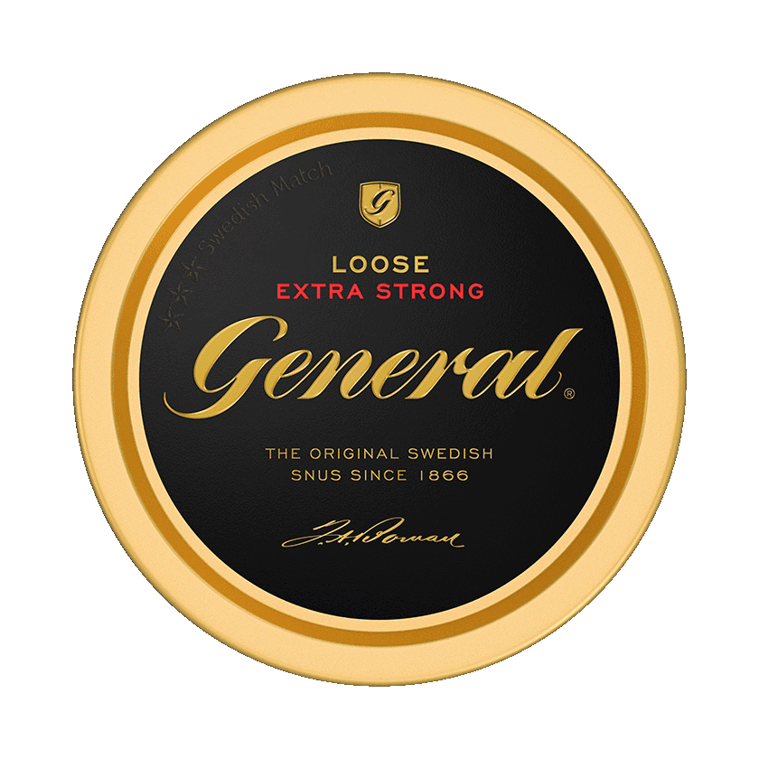 Dosa med General Lös Extra Strong, extra starkt lössnus från Swedish Match