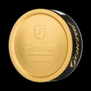 General Lös – dosan sedd snett framifrån, lössnus från Swedish Match