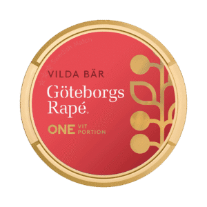 Dosa med Göteborgs Rapé ONE Vilda Bär Vit Portion, stark vit portion tobakssnus med bärsmak från Swedish Match