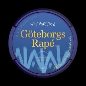 Dosa med Göteborgs Rapé Vit Portion, vit portion tobakssnus med enbärssmak från Swedish Match
