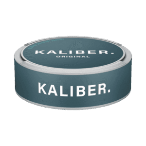 Kaliber Original – dosan sedd från sidan, originalportion tobakssnus från Swedish Match