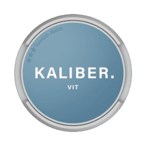Dosa med Kaliber Vit, vit portion tobakssnus från Swedish Match