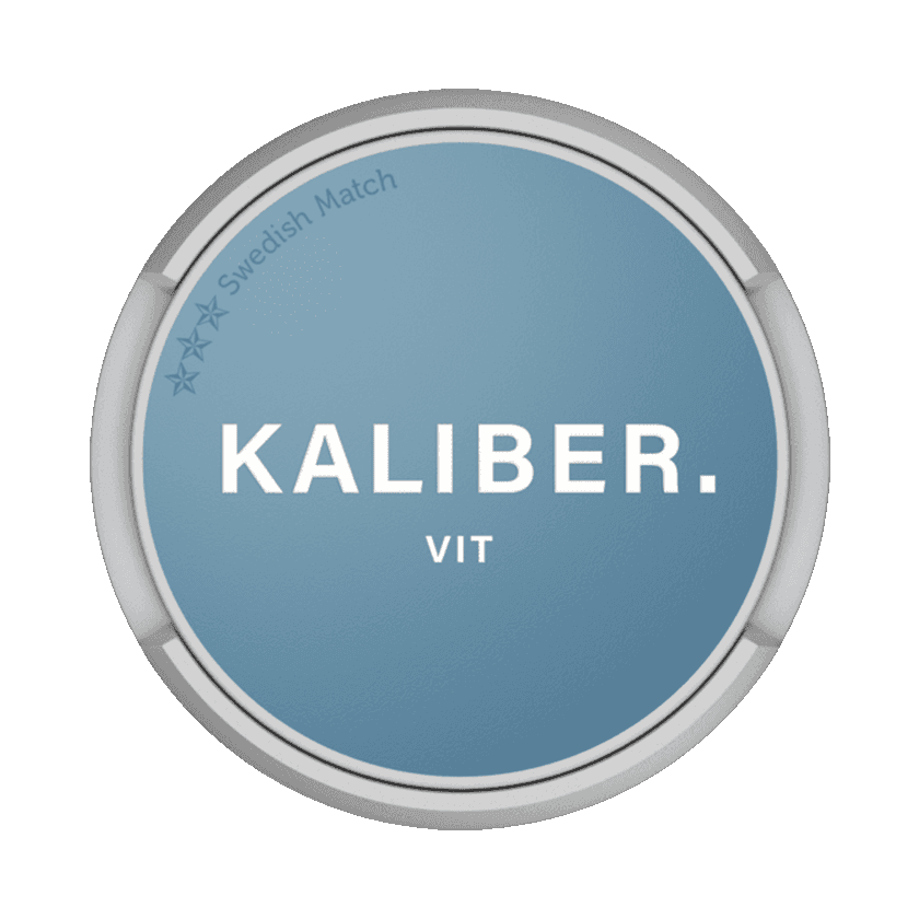 Dosa med Kaliber Vit, vit portion tobakssnus från Swedish Match