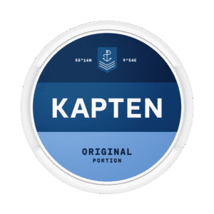 Dosa med Kapten Original, originalportion tobakssnus med tobak och bergamott från Swedish Match