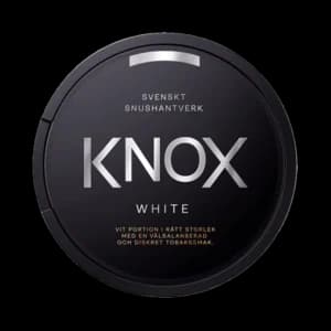Dosa med Knox White, vit portion tobakssnus med tobak, bergamott och citrus från Skruf Snus