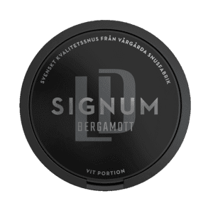 Dosa med LD Signum Bergamott Vit Portion, vit portion tobakssnus med bergamott, citrus och te från Nordic Snus