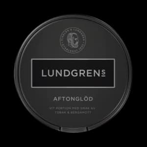 Dosa med Lundgrens Aftonglöd, vit portion tobakssnus med läder och bergamott från BAT