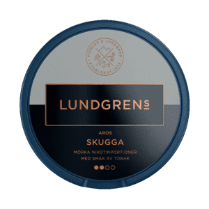 Dosa med Lundgrens Aros Skugga 8mg, tobaksfri nikotinportion med tobakssmak från BAT