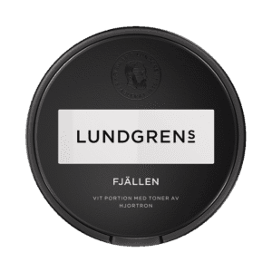 Dosa med Lundgrens Fjällen, vit portion tobakssnus med hjortron från BAT