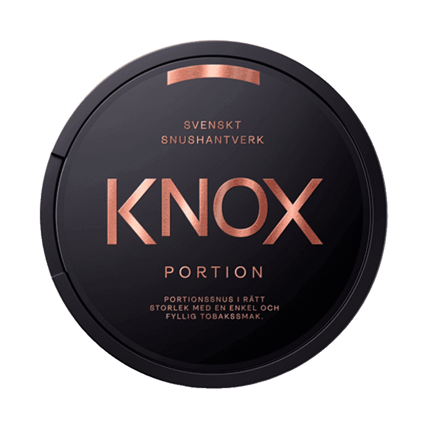 Dosa med Knox Portion, originalportion tobakssnus med fyllig tobakssmak från Skruf Snus