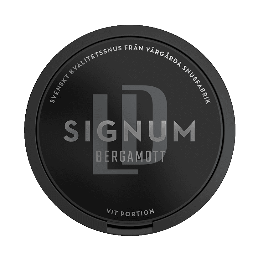 Dosa med LD Signum Bergamott Vit Portion, vit portion tobakssnus med bergamott, citrus och te från Nordic Snus