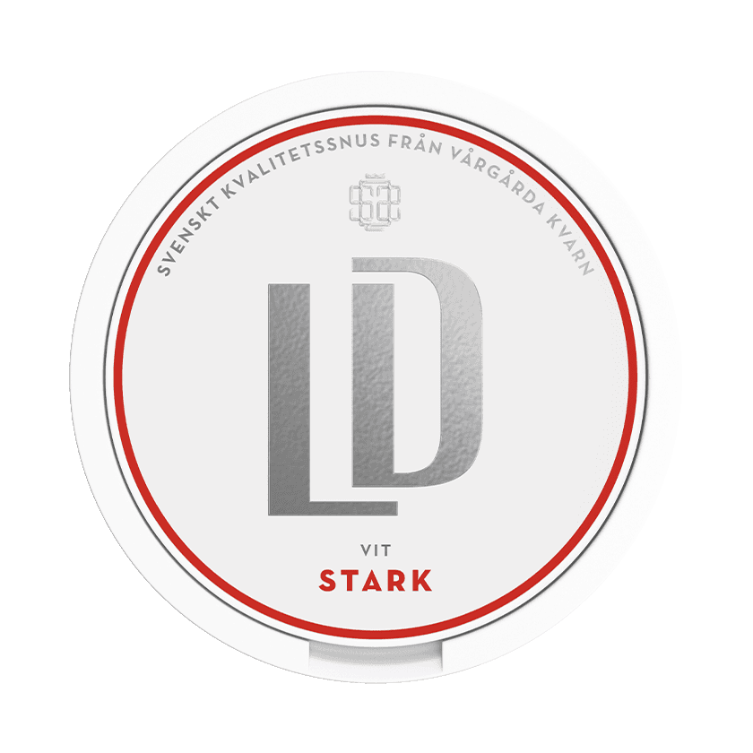Dosa med LD Vit Stark, stark vit portion tobakssnus med bergamott från Nordic Snus
