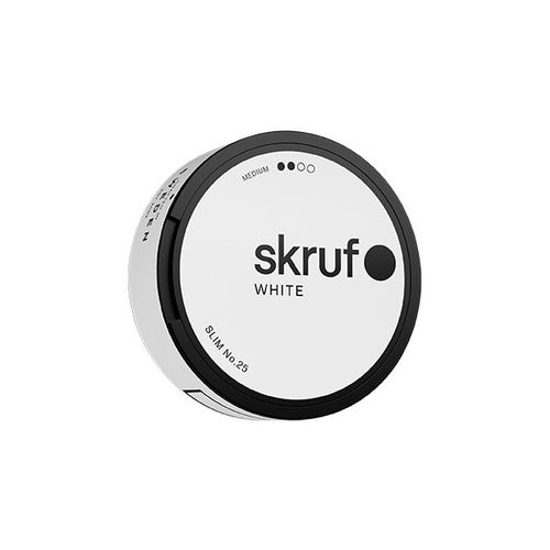 Skruf no. 25 Slim White Medium